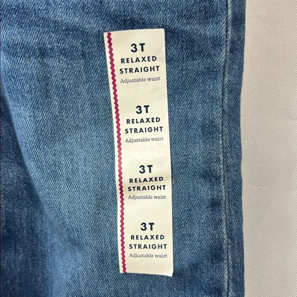 Boys cat & Jack Relaxed straight jeans size 3T New with tags